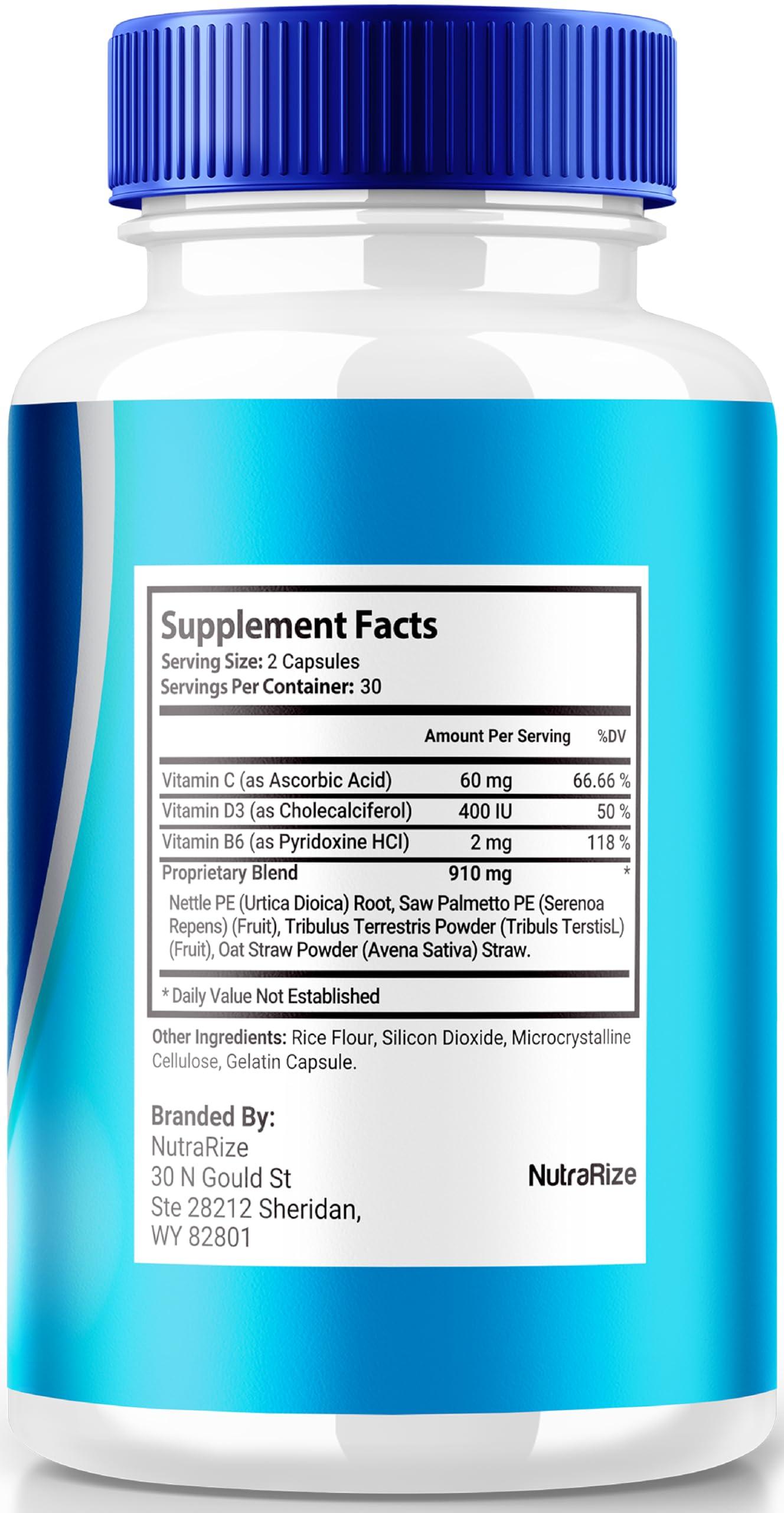 NutraRize NutraRize Prosta Plex, ProstaPlex All Natural Supplement to Support Prostate Heath, Official Formula to Regain Control & Support Overall Wellness, Prosta Plex Plus Reviews (60 Capsules)