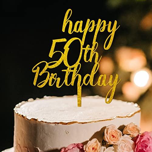YJHLBHDIAN Dancing Girl Birthday Cake Topper Gold Acrylic Happy Birthday Party Decorations Cake Topper Custom Birthday Party Decorations Cake Topper Gift to Children Adults Men Women Gold Cake Toppers
