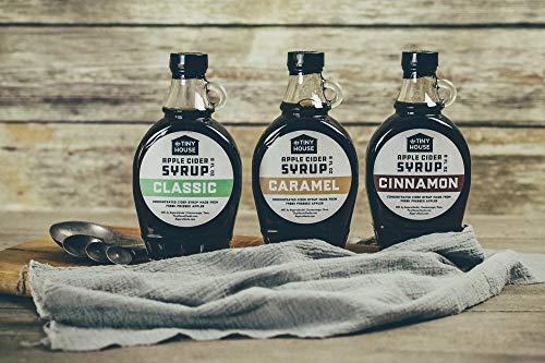 The Tiny House Fine Southern Foods The Tiny House Classic Apple Cider Syrup | Handmade Concentrated Cider Syrup from Fresh Pressed Apples | A Perfect Breakfast Syrup & Pancake Syrup | Proudly Made in the USA | 8 Ounce Bottle