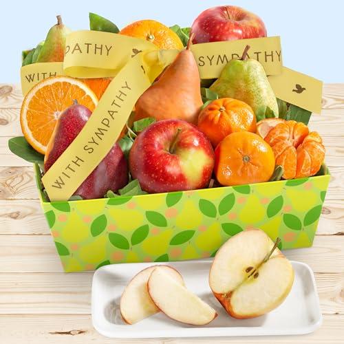 A Gift Inside A Gift Inside Sympathy Fruit Favorites Basket