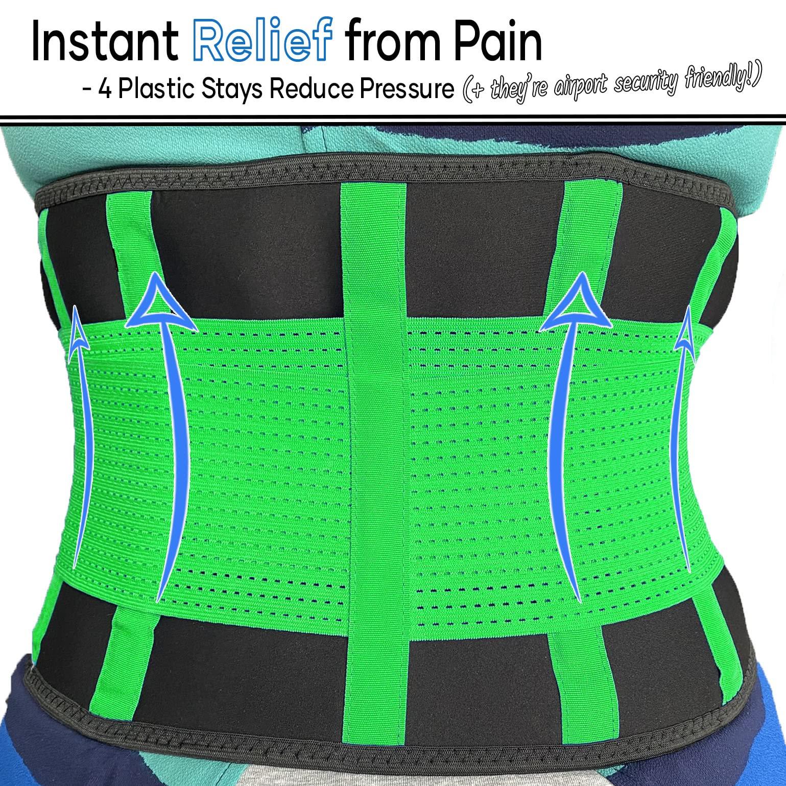 MEDiBrace MEDiBrace Back Brace Support Belt for Lower Lumbar Pain Relief for Men and Women - Medical Grade Orthopedic Waist Compression for Sciatica Nerve, Scoliosis, Disc or Lifting at Work