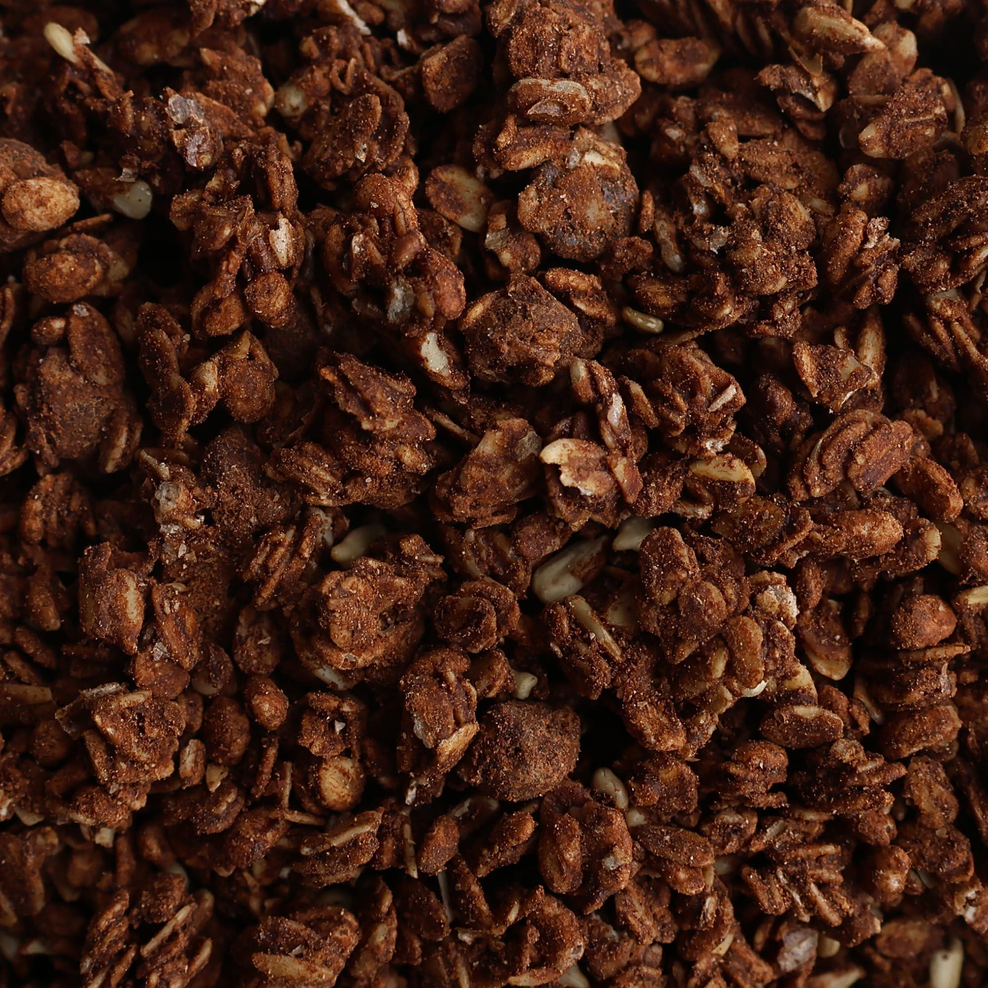 Grandy Organics Grandy Organics Dark Chocolate Sea Salt Granola, Certified Organic Granola, Gluten Free, Non-GMO, Certified Kosher, Plant Based Protein, 12oz Each, Pack of 3