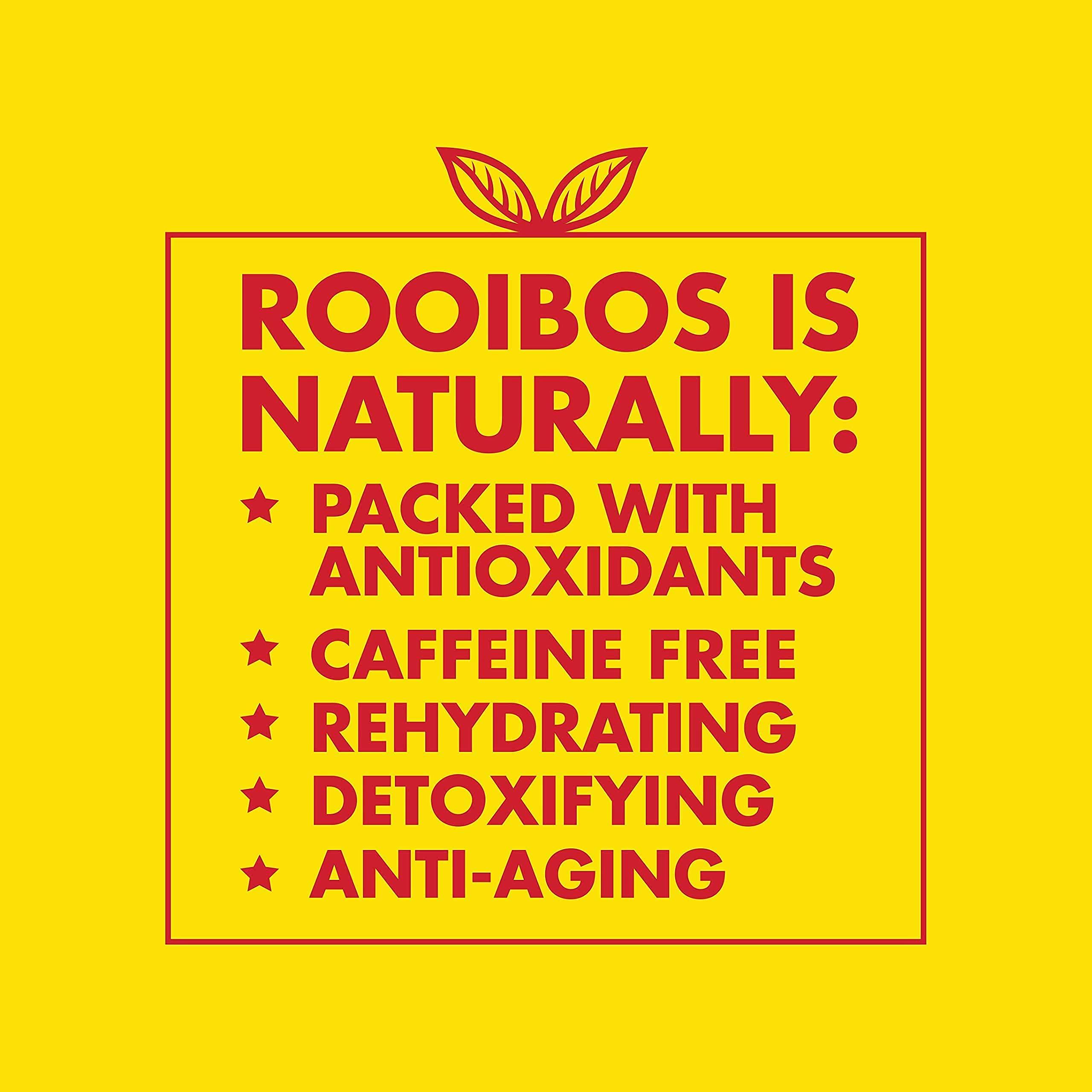 BOS BOS Rooibos Tea Bags | 100 Bags | Organic, Caffeine Free, Naturally Sweet, Antioxidant-Rich, Herbal, Red Rooibos Tea | From South Africa