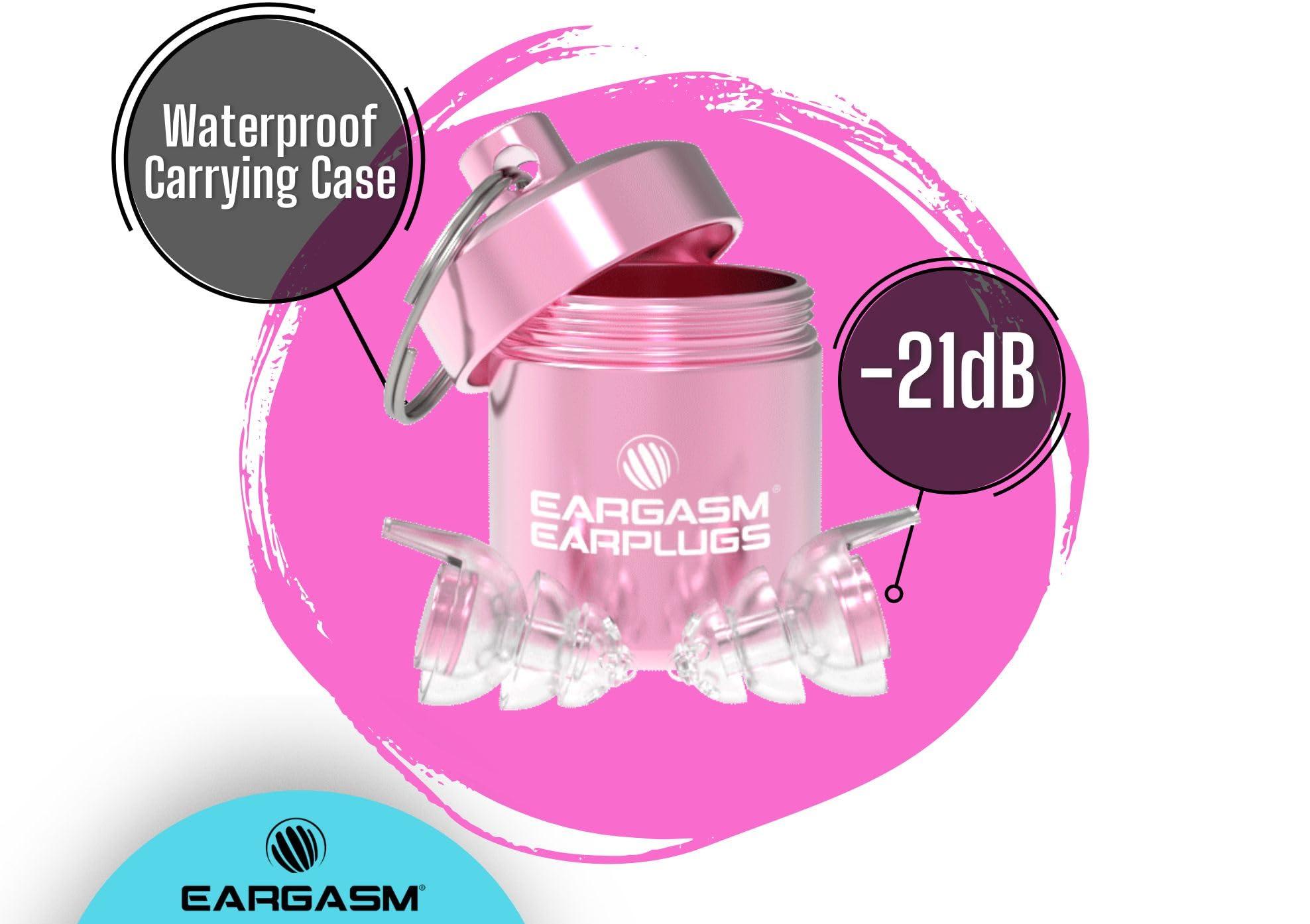 Eargasm Eargasm Smaller Ears Earplugs - Pink High Fidelity Filtered Noise Reducing Reusable Ear-Plugs for Kids, Women, Men - Hearing Protection for Live Concerts, Motorcycles, Festivals, Sporting Events