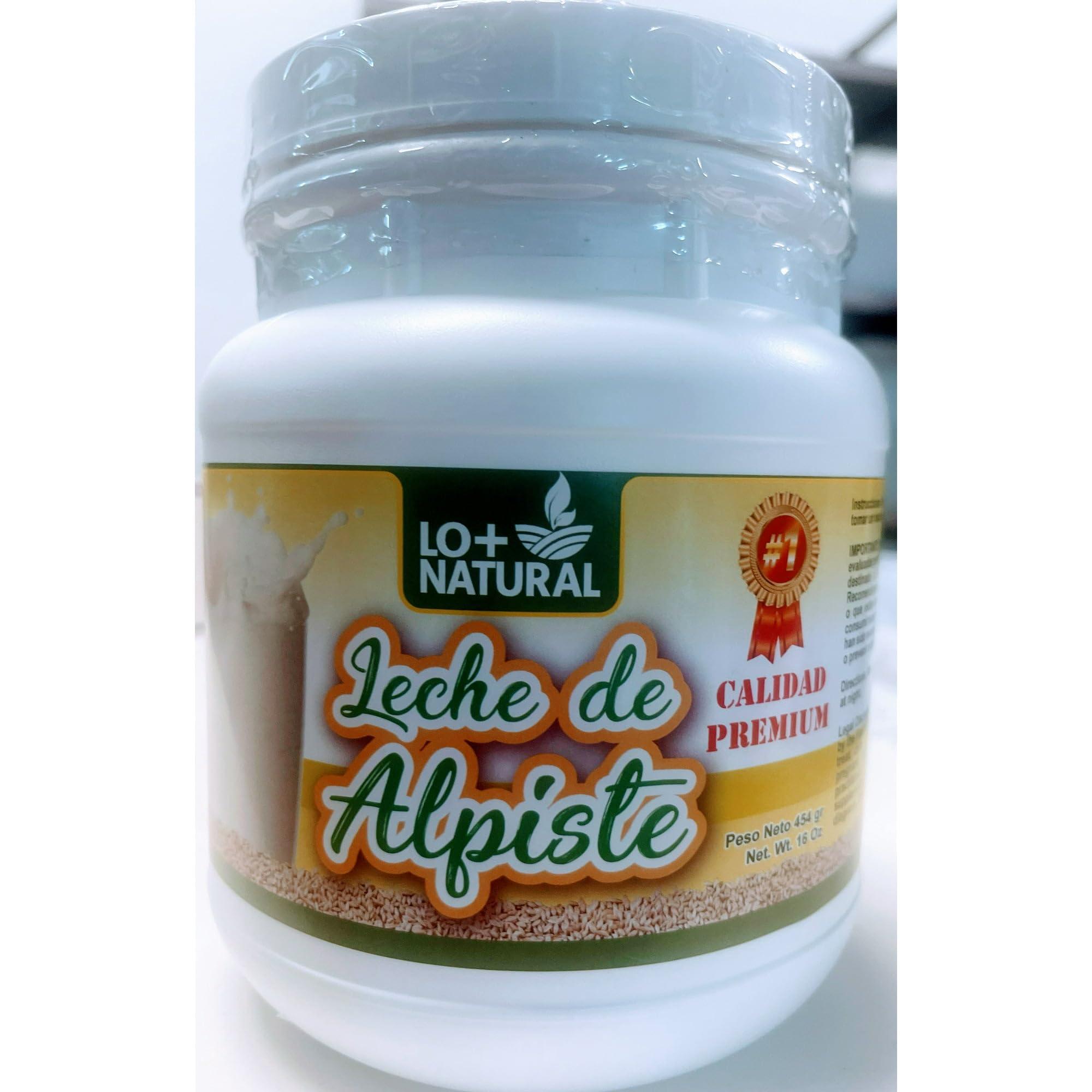LO+NATURAL Leche de Alpiste (454g) Canary Seed Milk / 100% Natural Suplemento Alimenticio Bote