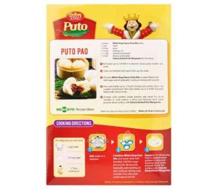 White King White King Puto (Steamed White Cake) Mix 400g - White King Puto Mix (Rice Cake Mix) is an easy way of getting the right recipe for making delicious rice cakes