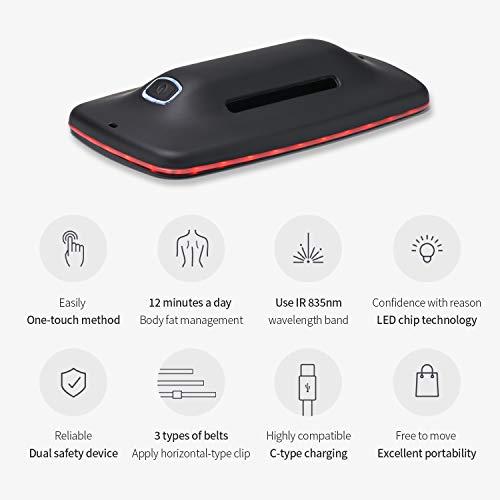 Aalok AALOK Mini Massager Near-Infrared LED Light Therapy Device, Use Portable Device at Home,Wearable Thermal Massager Covering for Pain Relief, Muscle Therapy for 12mins a Day.