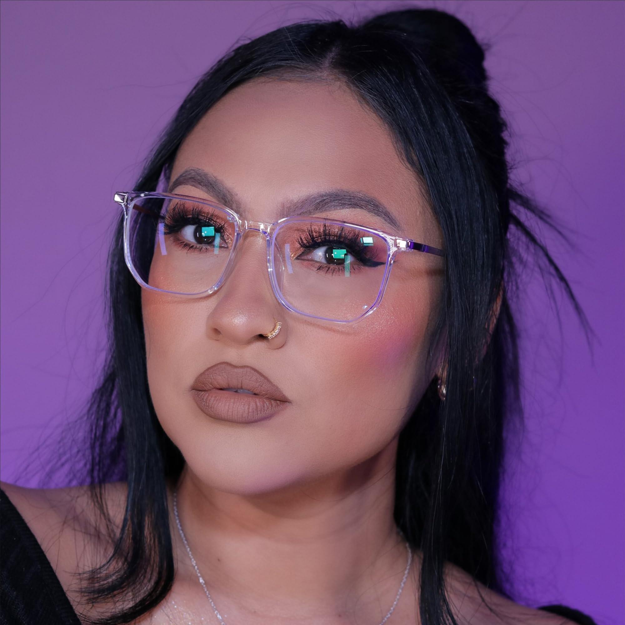 Zeelool Zeelool Readers Retro Rectangle Reading Glasses for Women Men with Standard Anti-Reflective Coating Fezell ZTT123484-02(Crystal, 2.50)