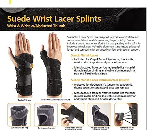 Corflex Corflex Lace Up Wrist Brace with Thumb Support-M-Right - Black