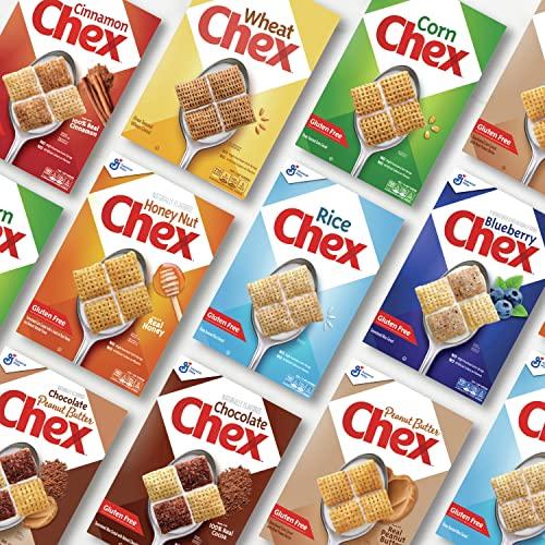 General Mills General Mills Peanut Butter Chex Cereal, Gluten Free Breakfast Cereal, Made with Whole Grain, 12.2 OZ (Pack of 4)