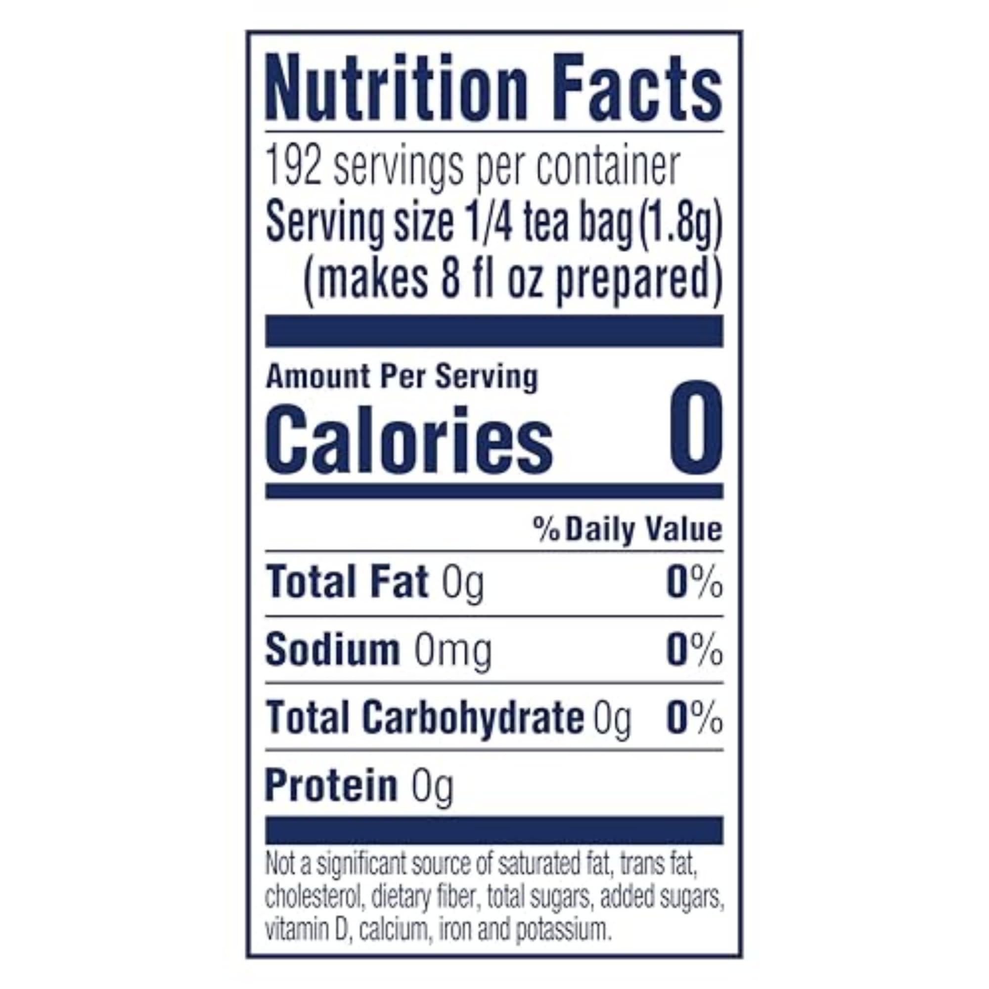 Lipton Lipton Unsweetened Iced Tea Bags, Family Size Zero Calories, 48 Total Bags