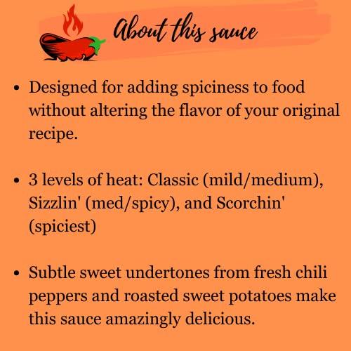 Jersey Girl Hot Sauce Co Jersey Girl Sizzlin' Sodium/Salt Free Hot Sauce - Made with Scorpion & Ghost Pepper 5oz (Spicy) All Natural Ingredients