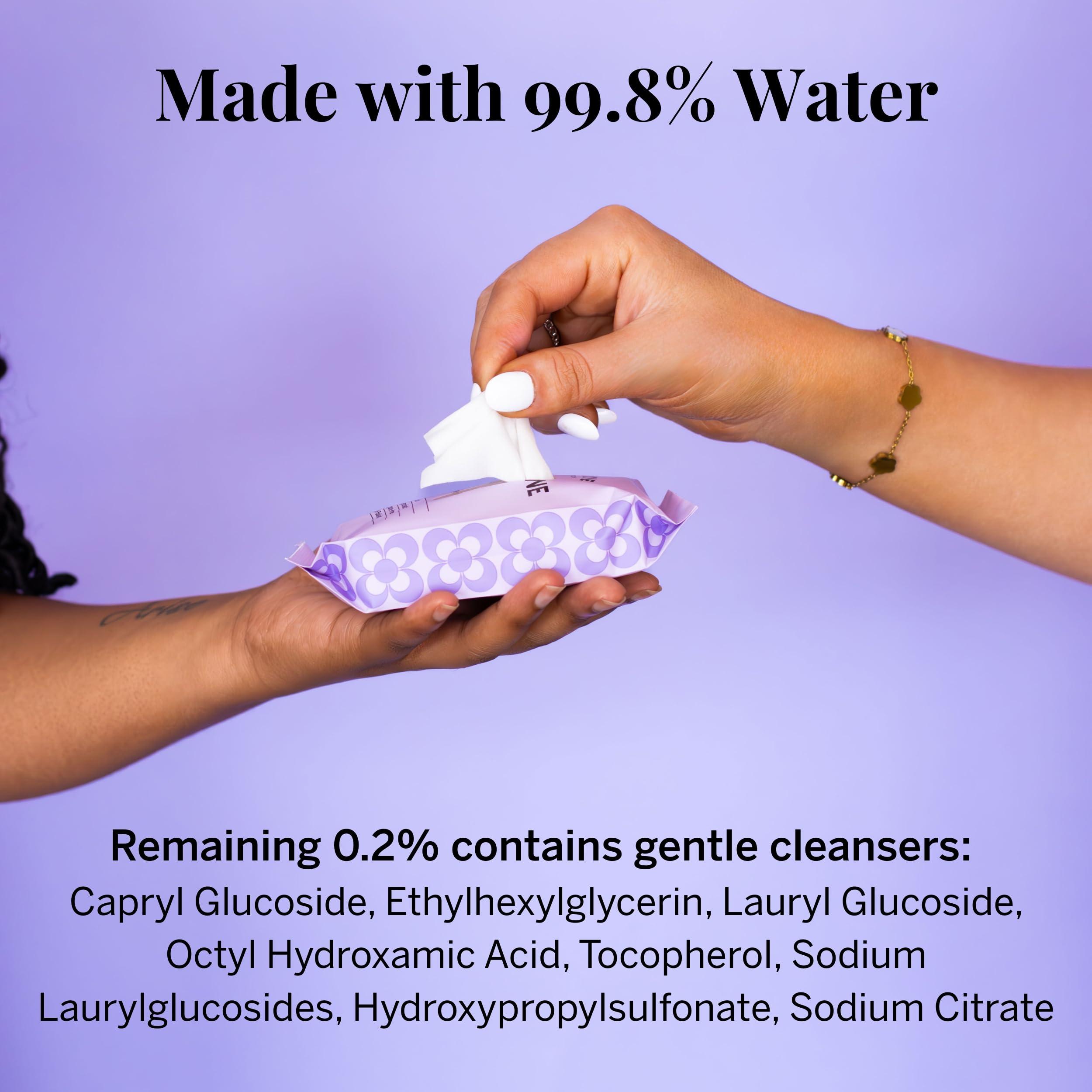 Pixie Cup Menstrual Cup Wipes - On The Go Public Bathroom Feminine Wipes - Safe On Period Cups & Menstrual discs - Biodegradable, Flushable, Ph Balanced (20 Count)