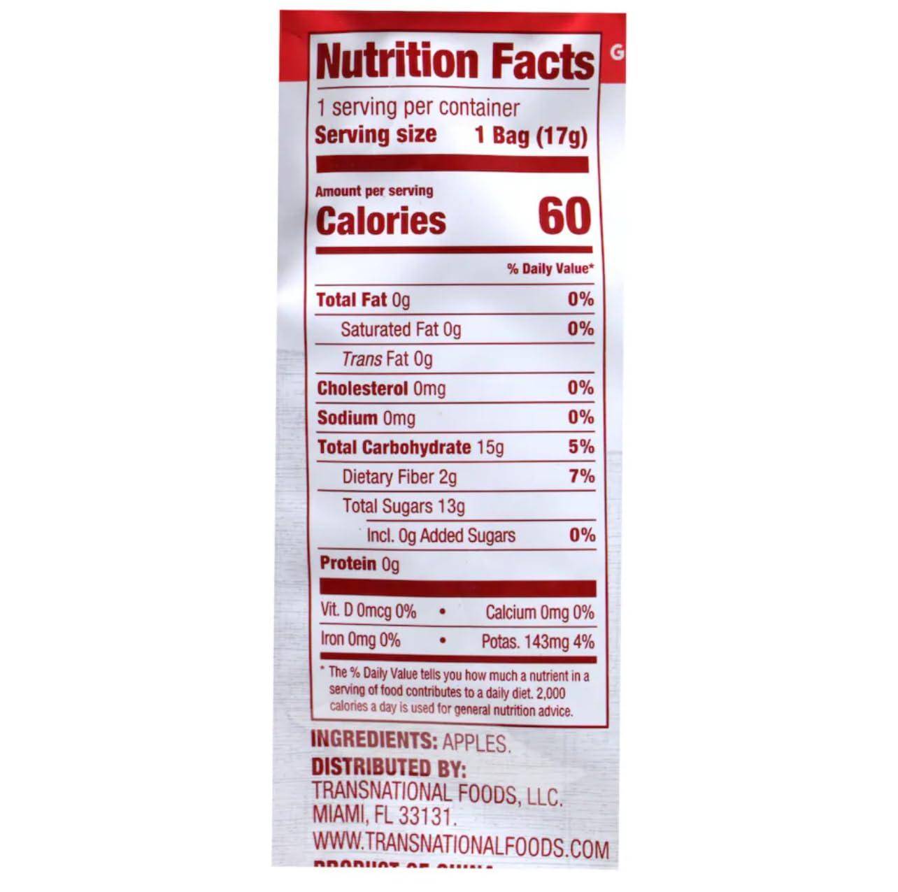 So Natural So Natural Freeze Dried Apple Slices 3 Pack 0.6oz, Small