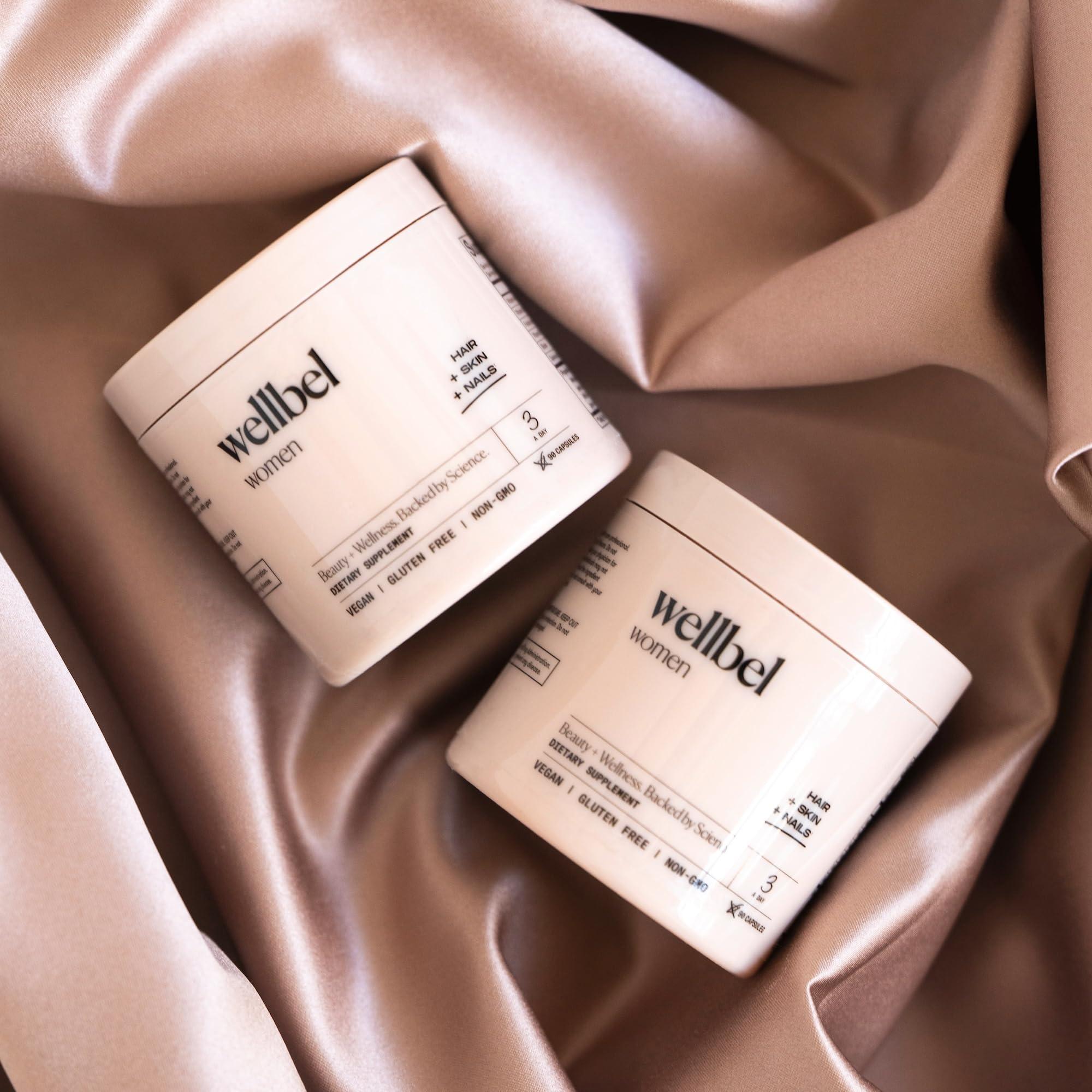 WELLBEL WELLBEL Women Clean Supplement for Hair, Skin, and Nails, Vegan, Gluten Free and Non GMO 90 Count