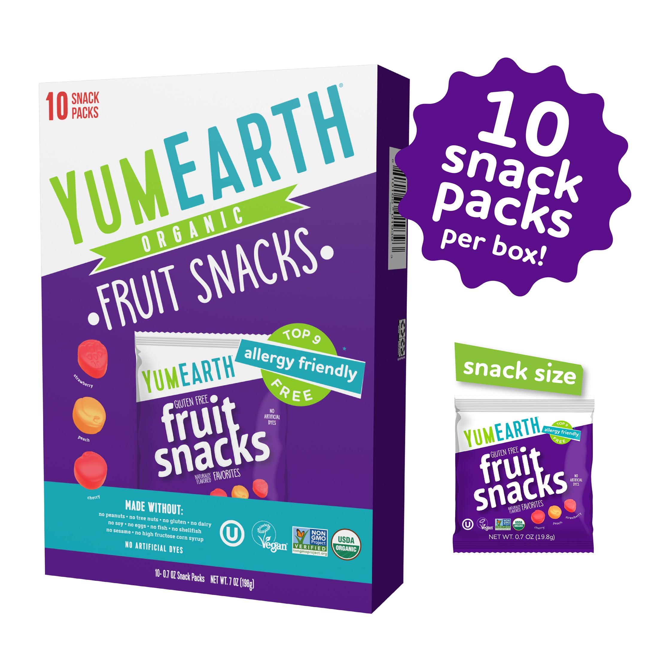 YumEarth YumEarth Organic Fruit Snacks Box, 0.7 Ounce (Pack of 10)