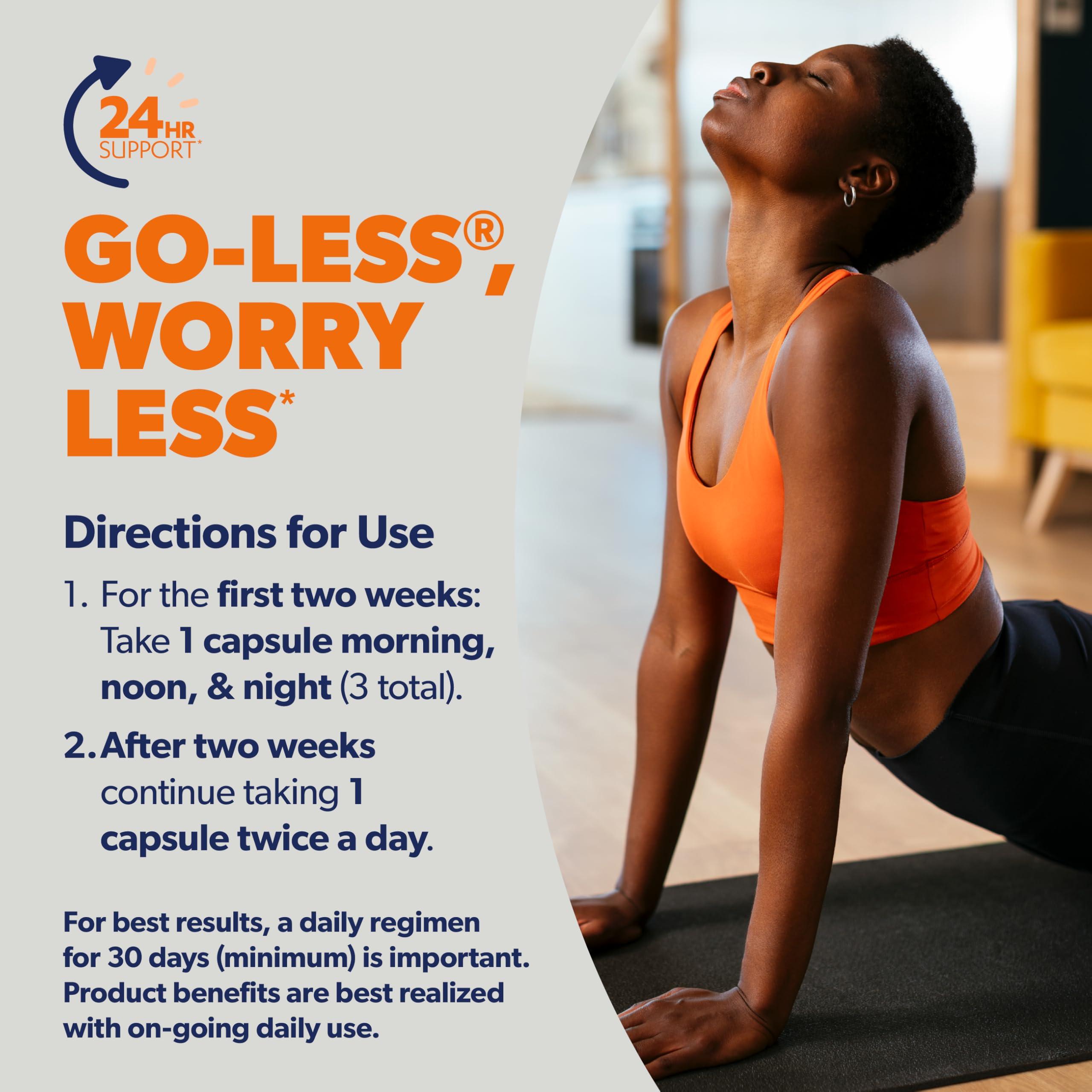 AZO AZO Bladder Control with Go-Less Daily Supplement | Helps Reduce Occasional Urgency& leakage due to laughing, sneezing and exercise | 54 Count Capsules