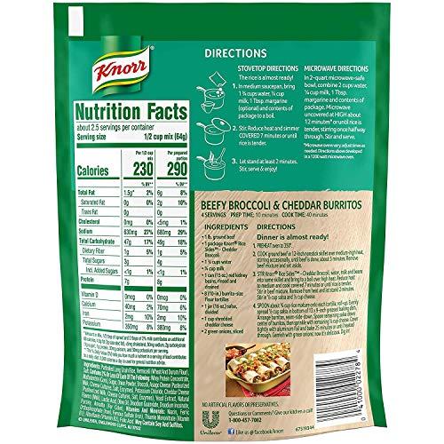 Knorr Knorr, Rice Sides, Flavor, 5.7oz Pouch (Pack of 6) (Choose Flavors Below) (Cheddar Broccoli Rice)
