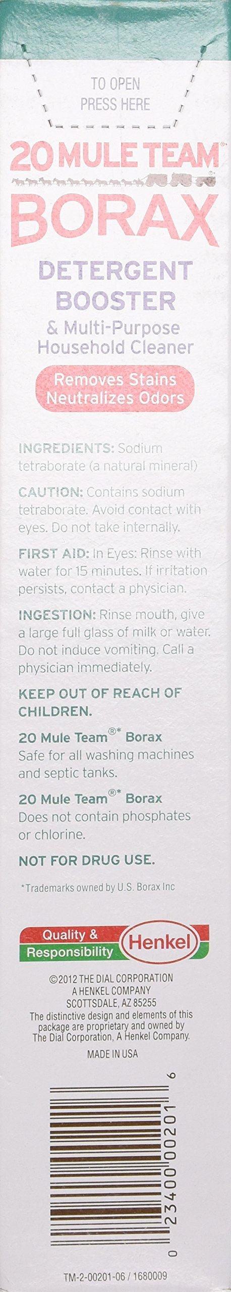 Dial Borax 20 Mule Team Detergent Booster, 65 Oz.
