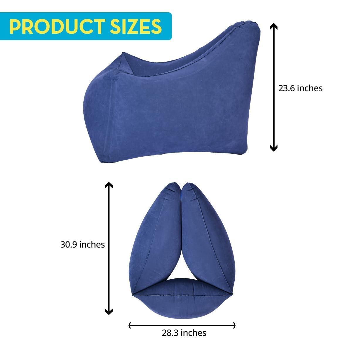 TED KANGAROO TED KANGAROO - Sensory Chair for Kids - Inflatable Peapod for Children, Triangle Chair includes Electric Air Pump