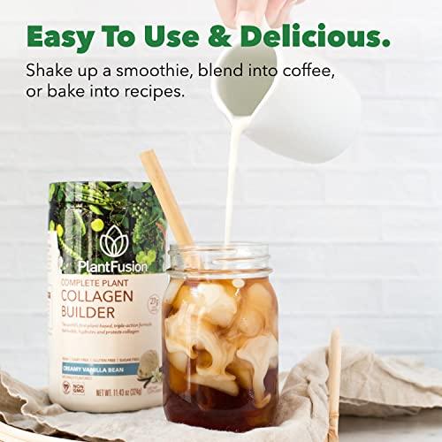 PlantFusion PlantFusion Vegan Collagen Powder - Plant Based Collagen Protein Powder For Muscle & Joints, Hair, Skin & Nails - Keto, Gluten Free, Soy Free, Non-Dairy, No Sugar, Non-GMO - Chocolate 11.43 oz