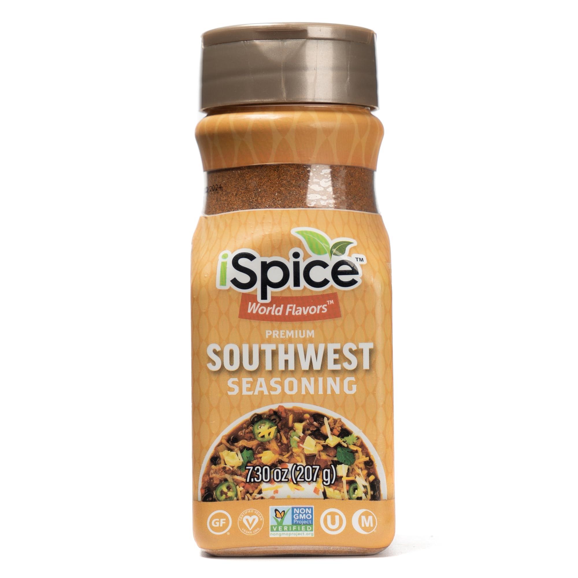 iSpice iSpice - SOUTHWEST SEASONING World Flavor Super Spice Blend | All Natural | Ready to use as is | No preparation is necessary