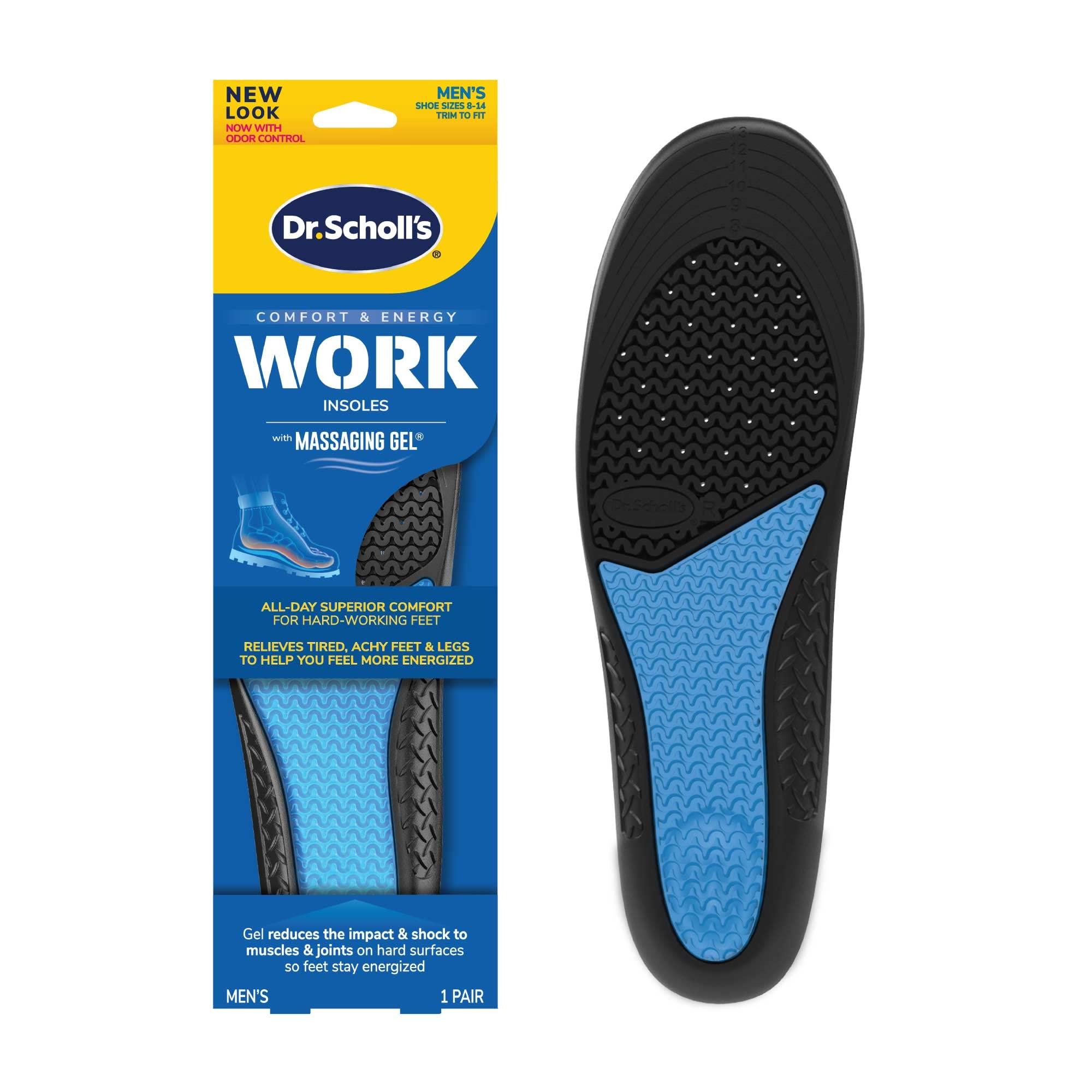 Dr. Scholl\'s Dr. Scholl\'s Work All-Day Superior Comfort Insoles for Men (1 Pair) & Dr. Scholl\'s Tri-Comfort Insoles for Women (Size 6-11, 1 Pair)