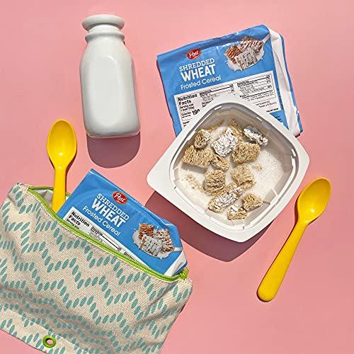 Post Post Frosted Shredded Wheat®, Whole Grain Breakfast Cereal, Lightly Frosted Shredded Wheat, 2 Ounce Single Serve Bowls 48 Count(Pack of 1)