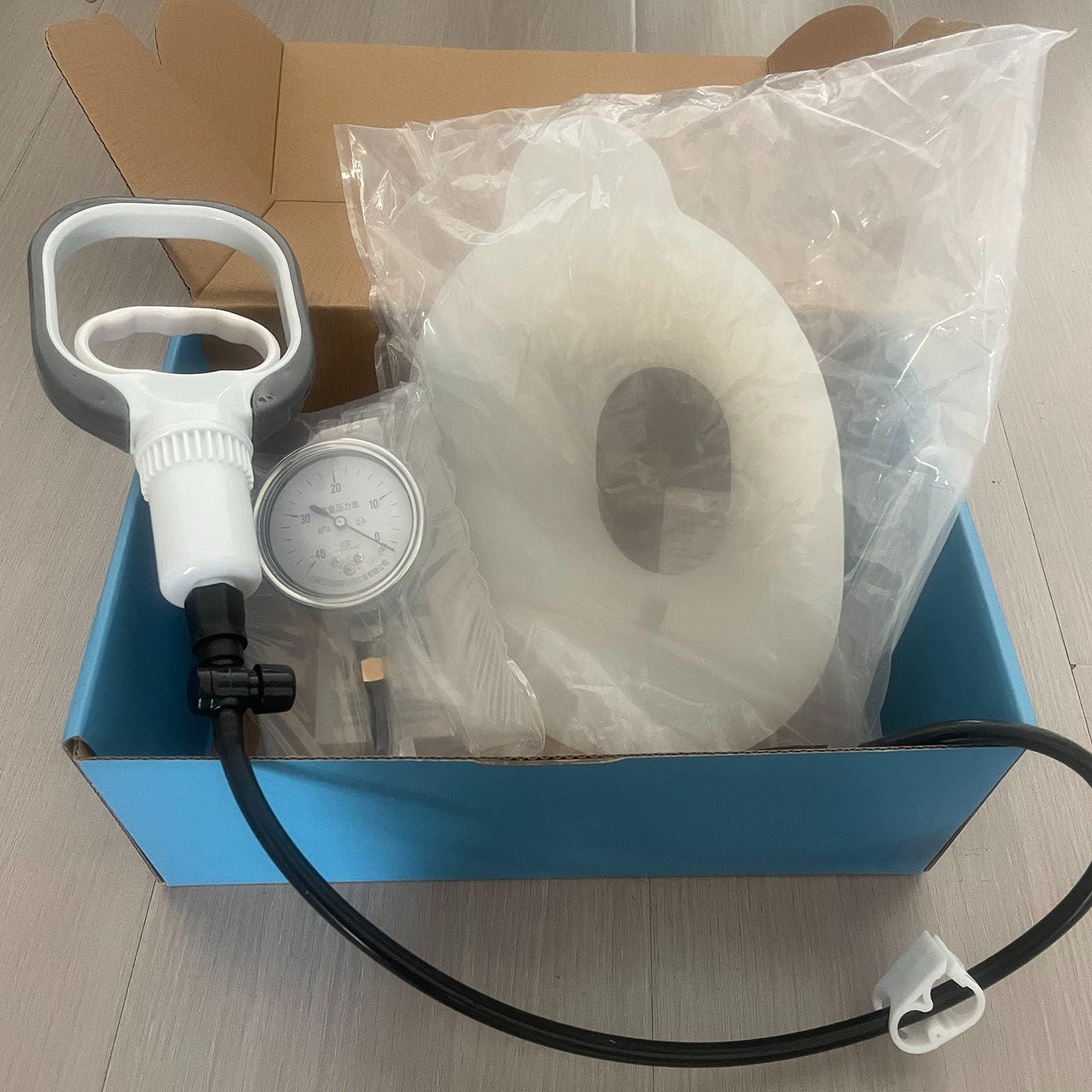 Exemic Vacuum Bell Pectus Excavatum - Physical Correction Pectus Excavatum Orthosis Brace,Real-Time Pressure Gauge Monitoring(Large)