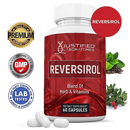 Justified Laboratories Reversirol Advanced Formula 620MG Formula Supplement Pills 60 Capsules