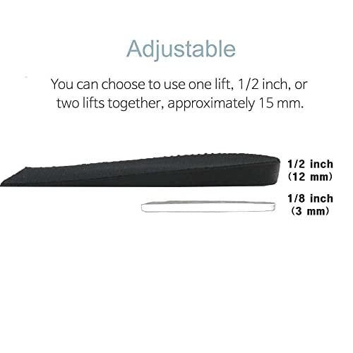 BalanSole 12mm(1/2 Inch) Limb Leg Length Discrepancies LLD Heel Inserts Insoles (2 Large Rights)