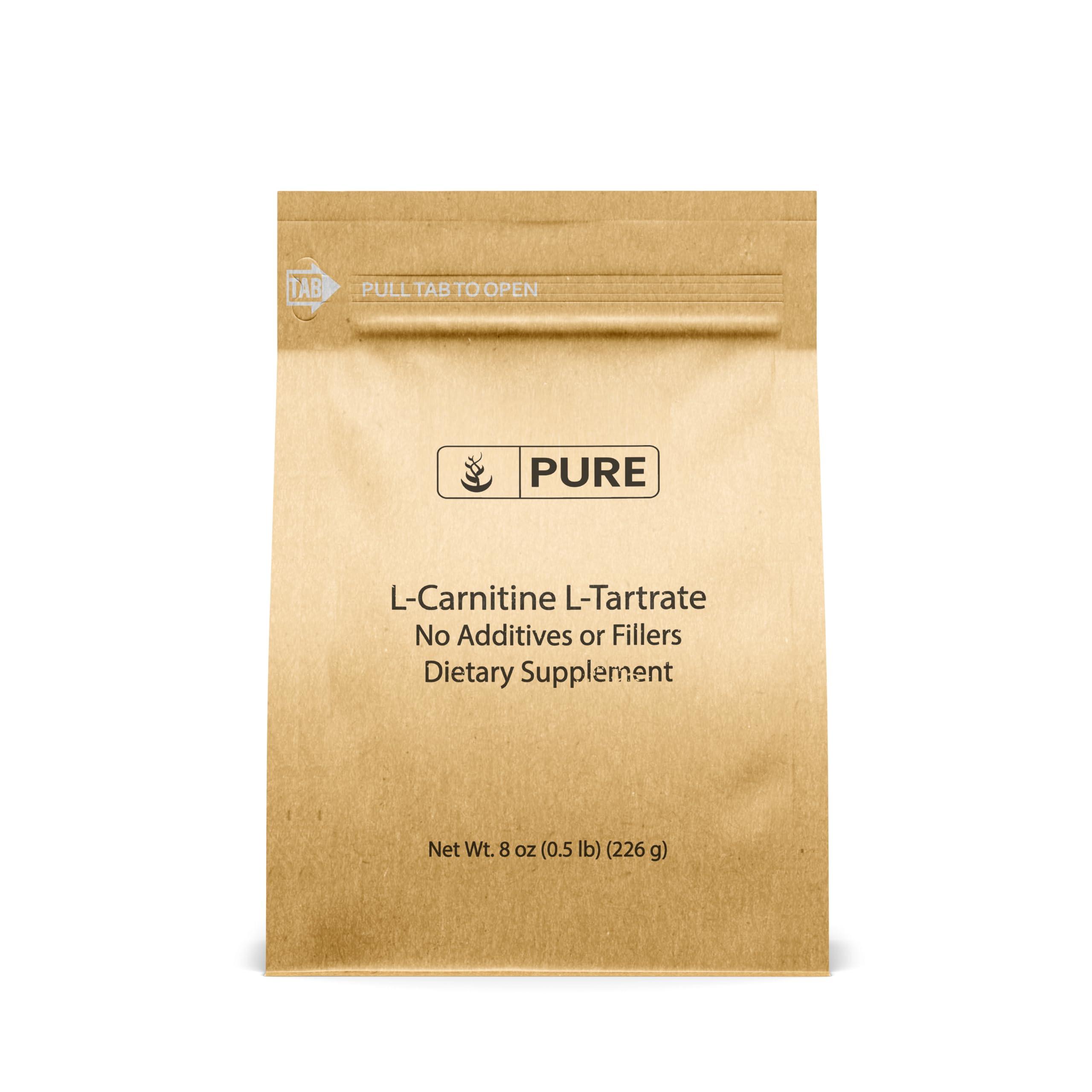 PURE ORIGINAL INGREDIENTS Pure Original Ingredients L-Carnitine L-Tartrate (8oz) Powder, Amino Acid Supplement, Lab-Verified