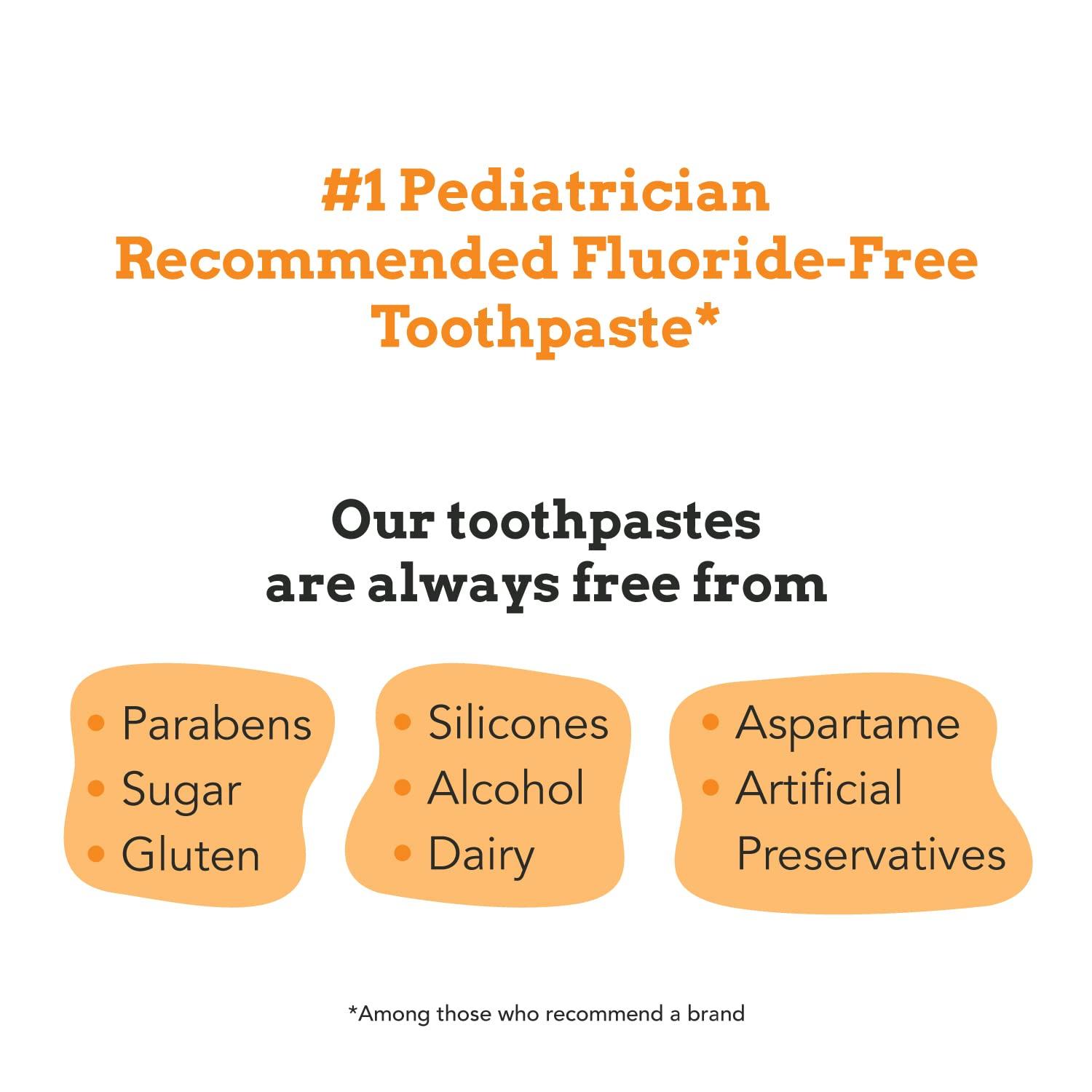 Orajel Orajel Kids Elmo Training Toothpaste Fluoride-Free, 1.5oz & Paw Patrol Anti-Cavity Fluoride Toothpaste, 4.2oz