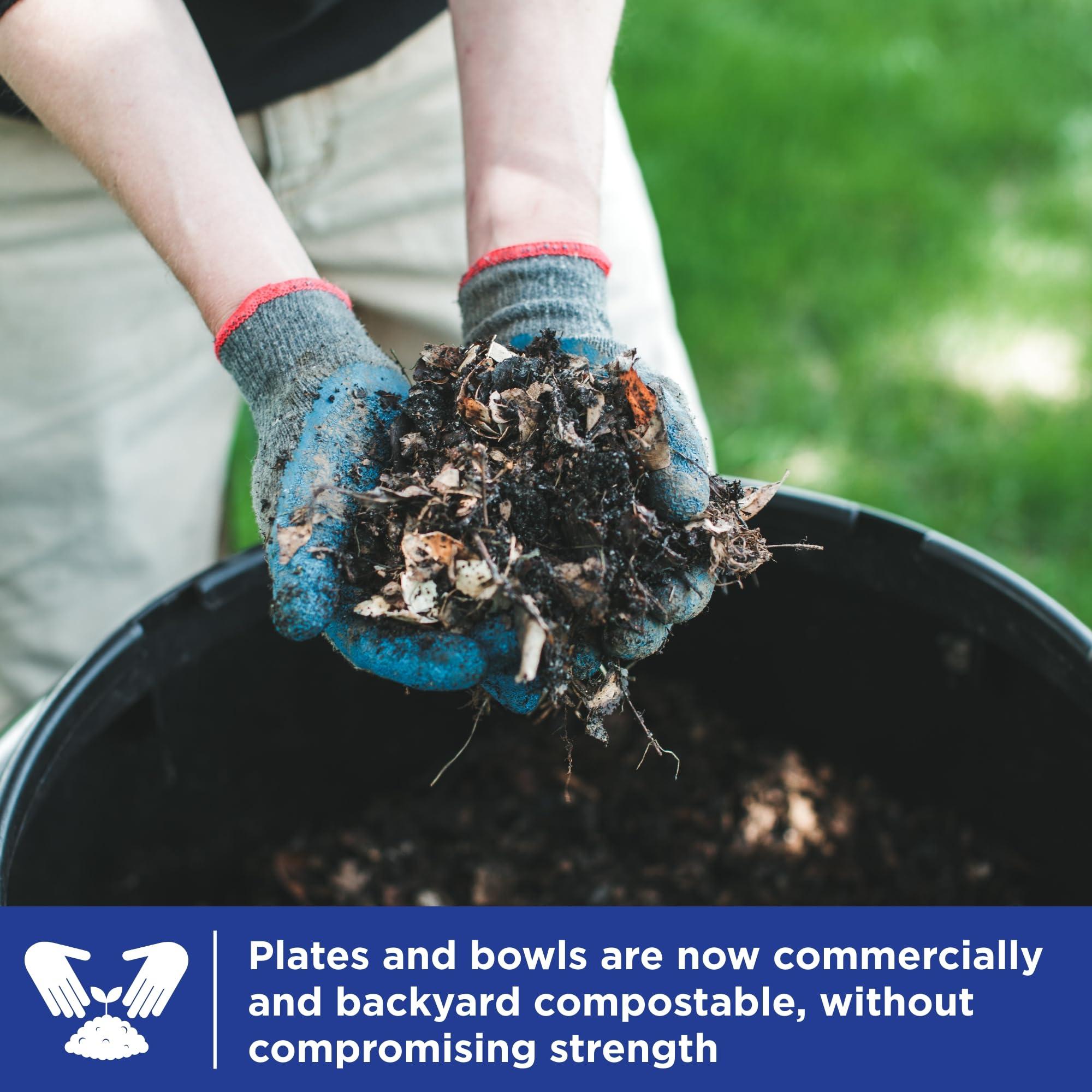 Dixie Dixie Ultra, Large Paper Plates, 10 Inch, 100 Count, 3X Stronger*, Heavy Duty, Microwave-Safe, Soak-Proof, Cut Resistant, Disposable Plates For Heavy, Messy Meals