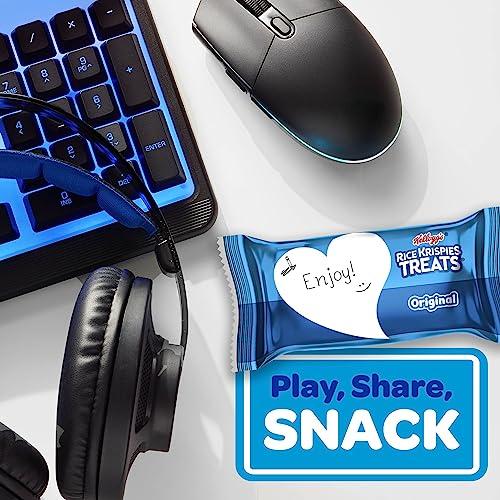 RICE KRISPIES TREATS Rice Krispies Treats Crispy Marshmallow Squares, Kids Snacks, Snack Bars, Original, 12.4oz Box (16 Bars)