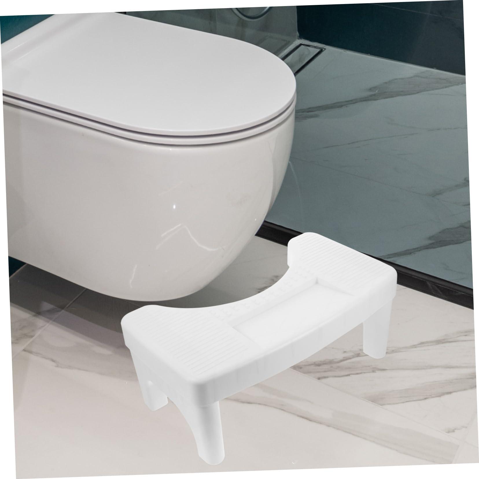 MAGICLULU MAGICLULU Bathroom Stool Anti-Slip Feature Toilet Footstool for Adults Compact Poop Stool for Toilet Easy to Carry