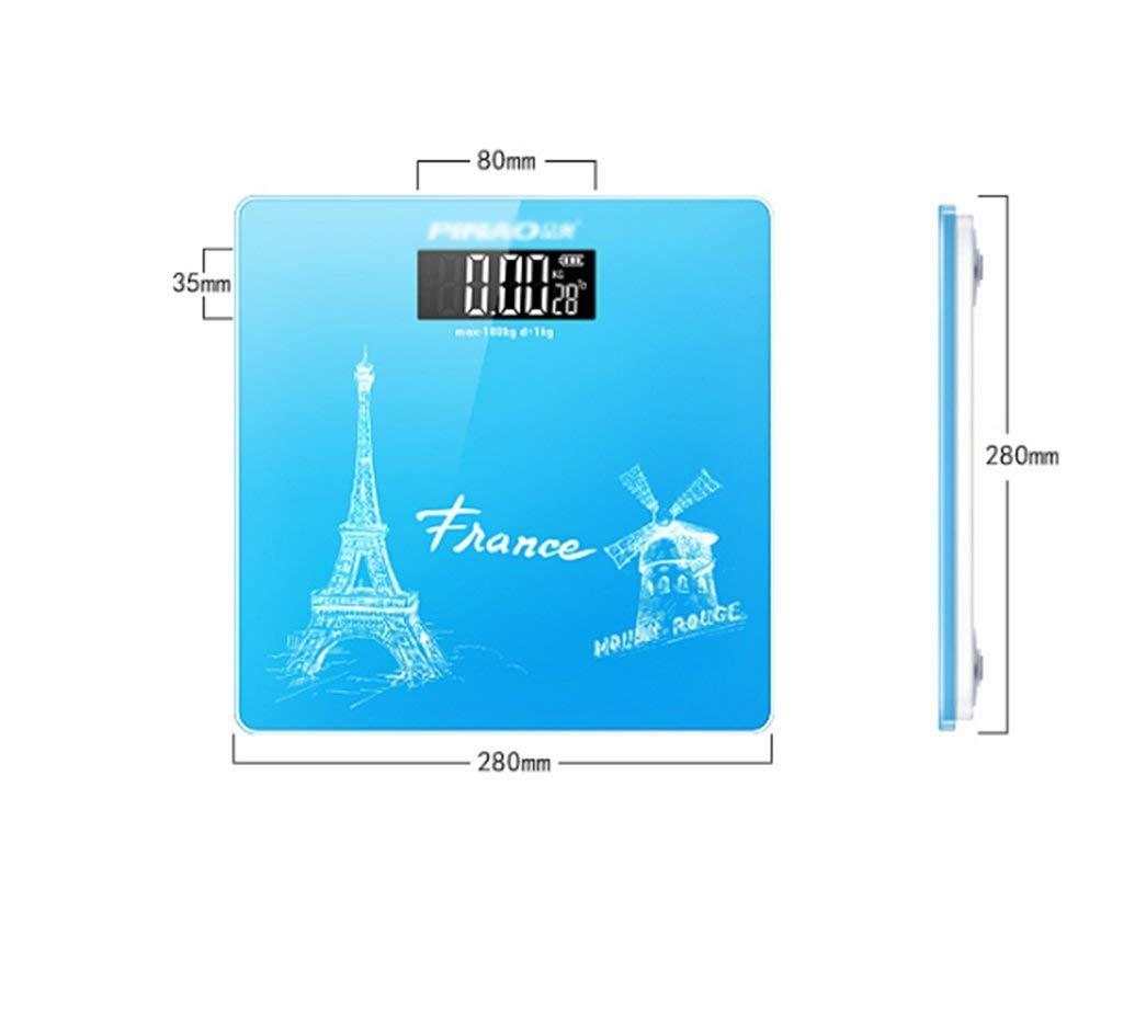 NOALED USB Charging Digital Bathroom Scales Toughened Glass Electronic Body Weighing Easy Read Display Step-On Instant Weight Reading
