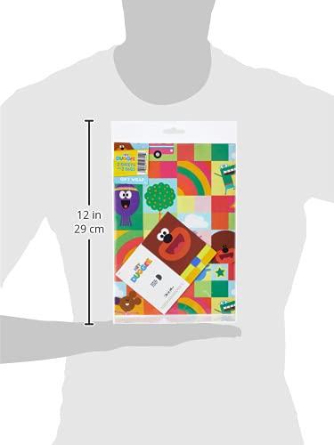 Hey Duggee Hey Duggee HD006 Wrapping Paper 2 Sheet and 2 Gift Tag