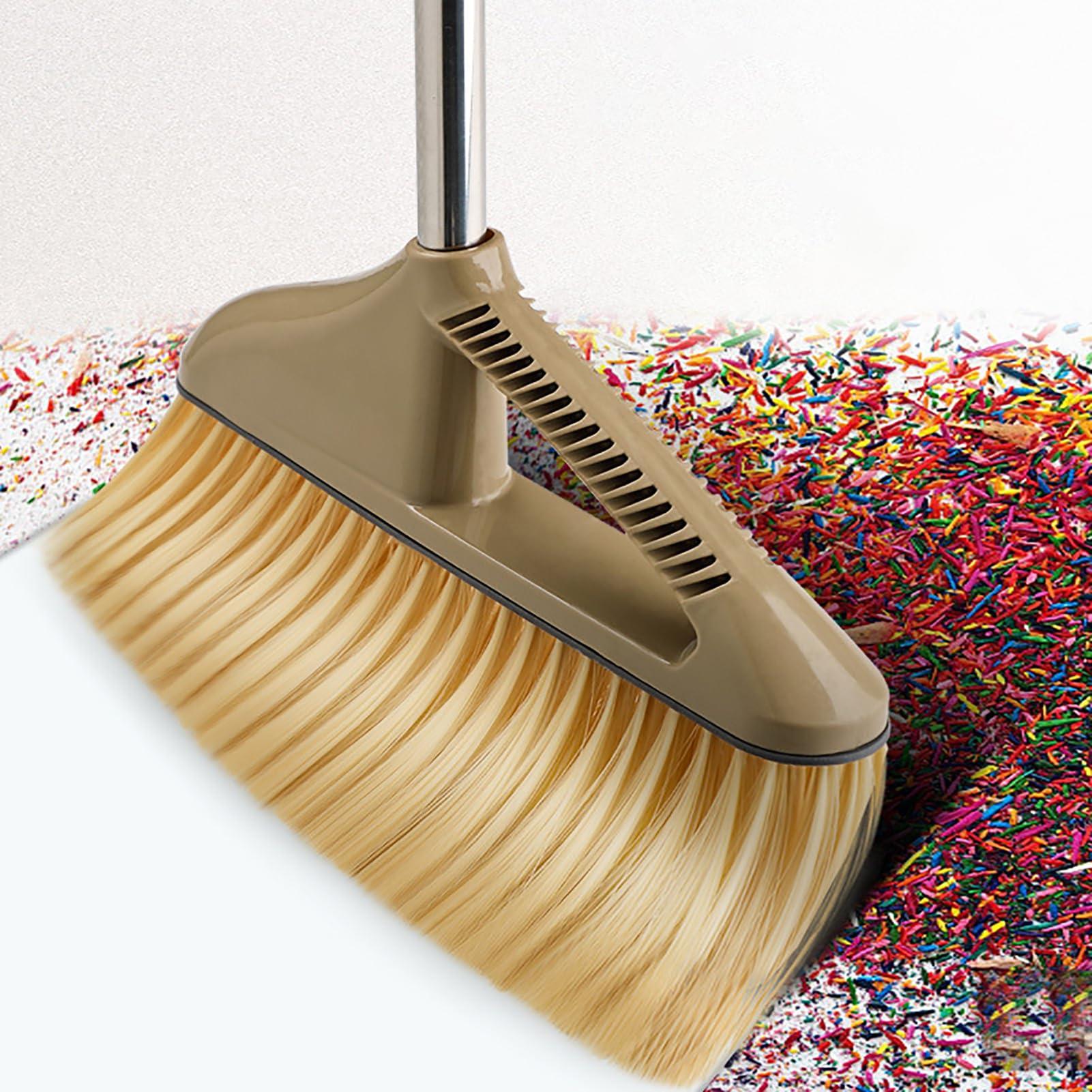 shenruifa Indoor Broom Soft Bristle Sweeping Brush,Sweeping Broom Efficient Cleaning High Toughness Soft for Bathroom Kitchen