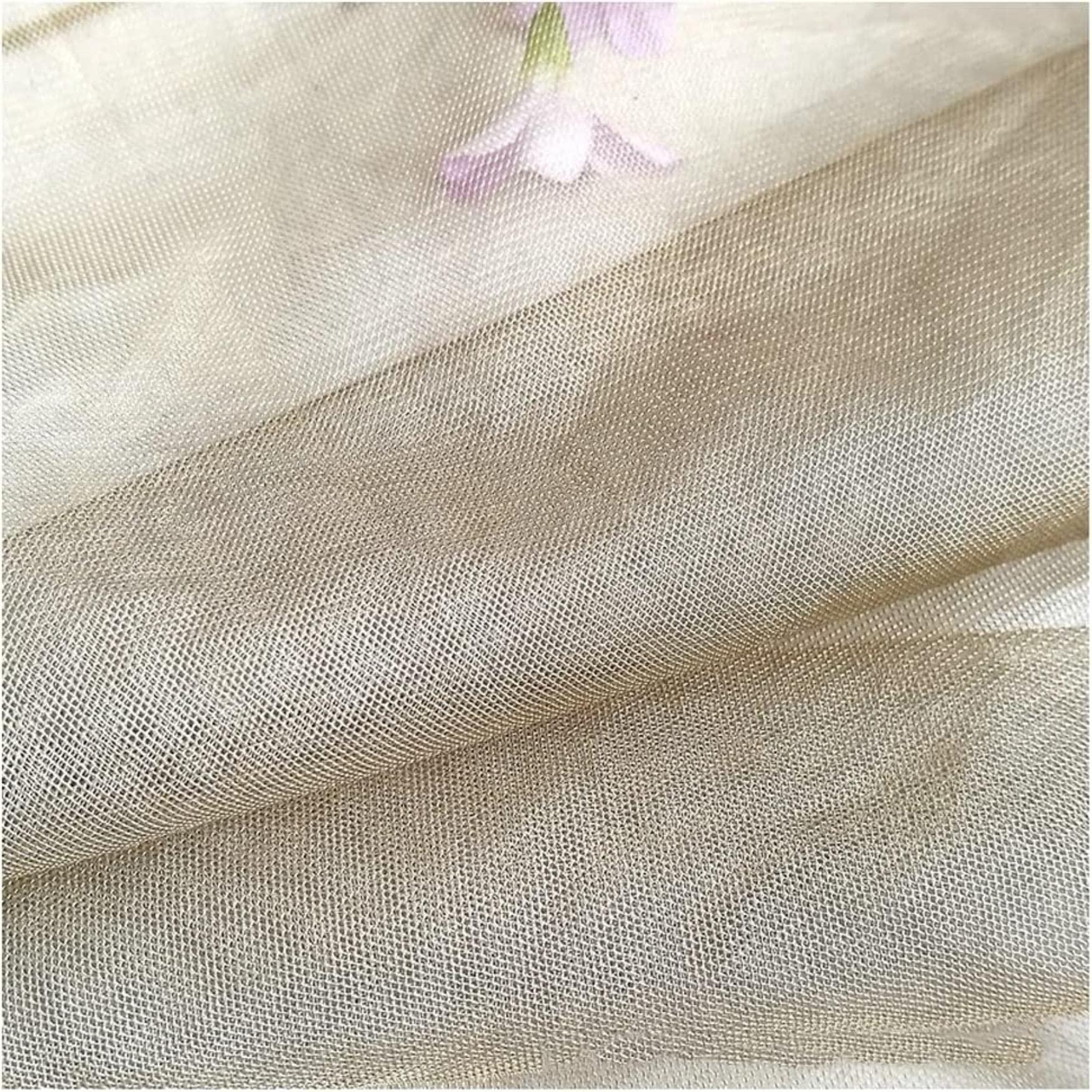 BTURYT BTURYT Faraday Fabric EMF Shielding Breathable Netting,Blocks Radiation/EMF/WiFi/ 5G amp; Other RF,1.5m/59in Width Suit for Making Anti Radiation Bed Canopy