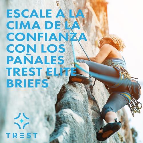 Trest TREST Elite Briefs for Men and Women, Overnight Diapers for Incontinence, Elite Absorbency, Comfortable, Odor Neutralizing and Secure Fit with 2 Wide Tabs - Green, Small (Pack of 2)