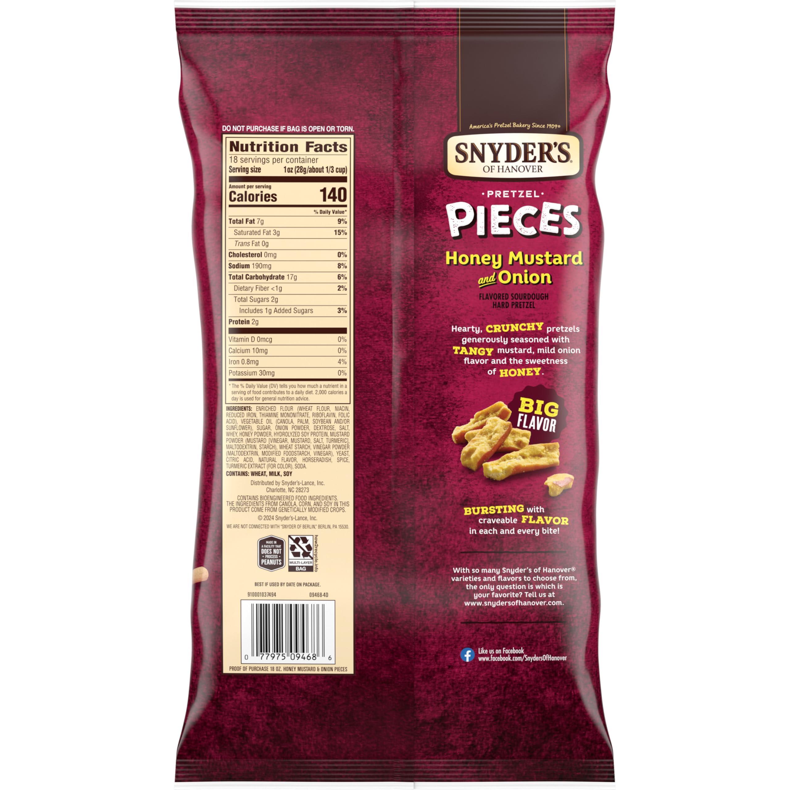 Snyder's of Hanover Snyder's of Hanover Pretzel Pieces, Honey Mustard and Onion, Party Size 18 Oz