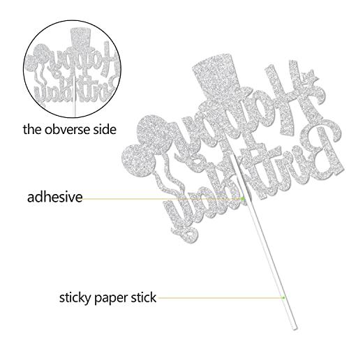 Caiwowo 4th of July Happy Birthday Cake Topper - Happy Independence Day Party Cake Topper Decorations - Memorial Day Party Supplies