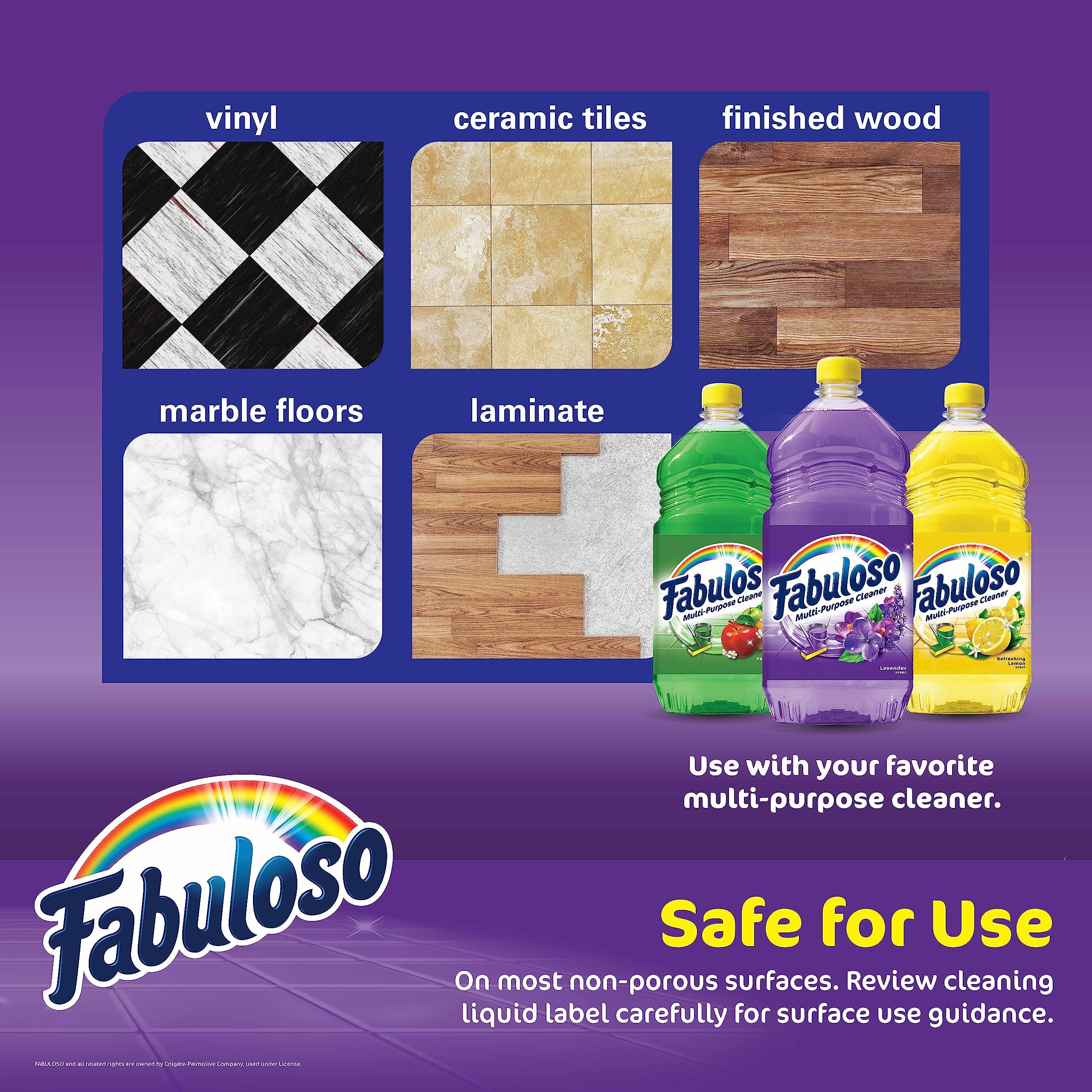 Fabuloso Fabuloso Microfiber Cleaning Cloths - Rainbow Colors - Lint-Free Microfiber Cloths for House, Kitchen, and Car - Reusable, Washable, Absorbent Towels for Glass, Windows & Wood Furniture - 1 Pack, 8 Ct