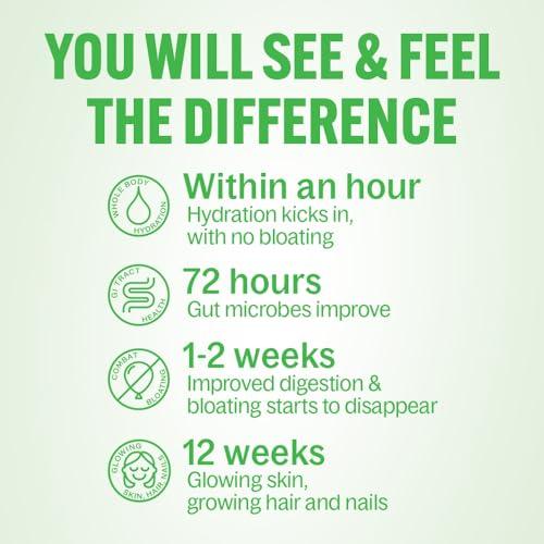 Belli Welli Belli Welli Daily Fiber Supplement with Added Collagen, Probiotics and Electrolytes | Supports Digestive Health and Regularity | Cucumber Lime Cooler | 16 Servings