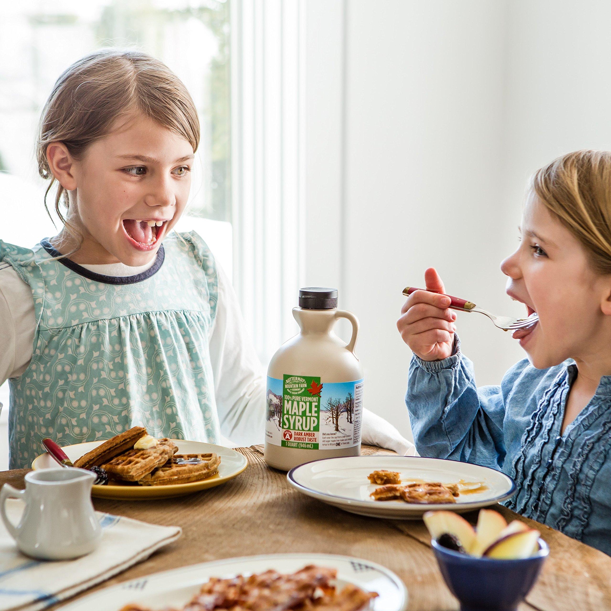 Butternut Mountain Farm Butternut Mountain Farm Pure Vermont Maple Syrup, Grade A, Dark Color, Robust Taste, All Natural, Easy Pour, 32 Fl Oz, 1 Qt (Prev Grade B)