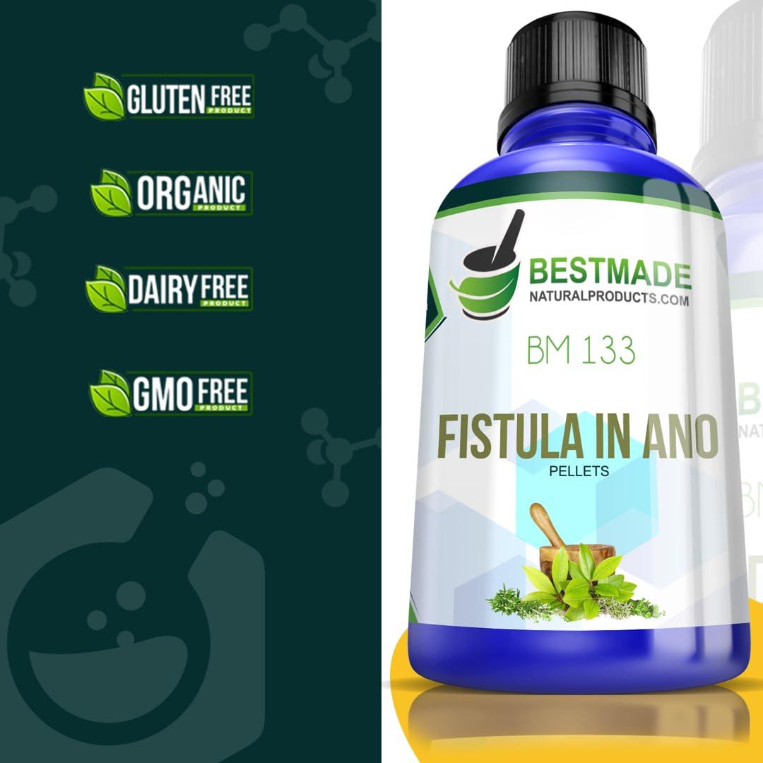 Bestmade Naturalproducts.com Fistula in Ano BM133 Pellets - Natural Remedy Discharge in Anus - Helps Normalize Bowel Movements & Relieve Throbbing Pains Drink with Water