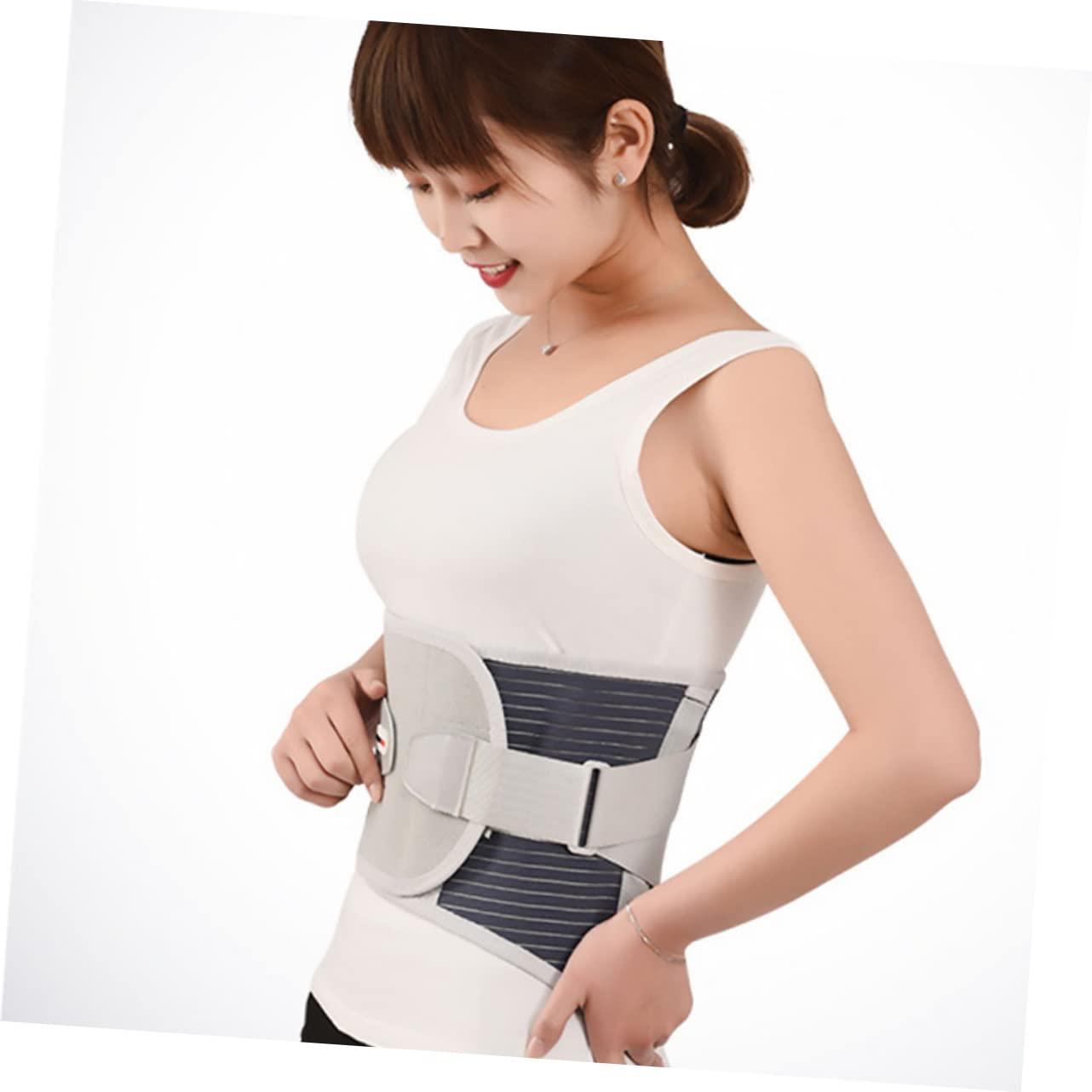Healifty Waist Support Heated Brace Back Pad Heated Waist Belt Lumbar Support Brace Band Duty Belt Belt Compact Heating Brace Pure Cotton Work Cushion