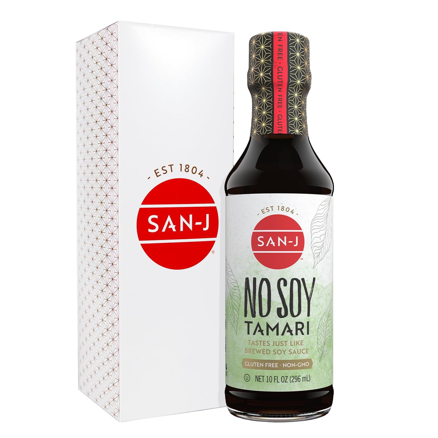 San-J San-J - No Soy Tamari - Specially Brewed Soy Sauce Alternative - 10 oz. Bottle