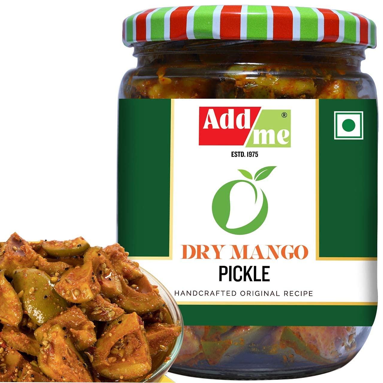 Add me Add me Homemade Dry Mango Pickle 500 gm, aam achar + Dela teni kerda Pickle 500gm, ker Pickles